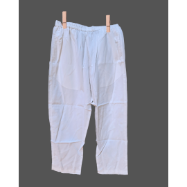 Pant: Men's, Cotton - White