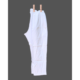 Pant: Men's, Cotton - White