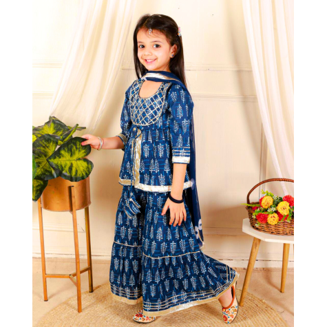 Kurta Sets:  For Girls in Cotton (short)