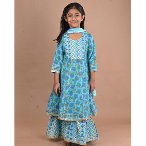 Kurta Sets:  For Girls in Cotton (long)