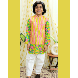 Kurta Jacket Sets:  For Boys in Cotton 