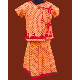 Lehenga Set: For Girls in Cotton