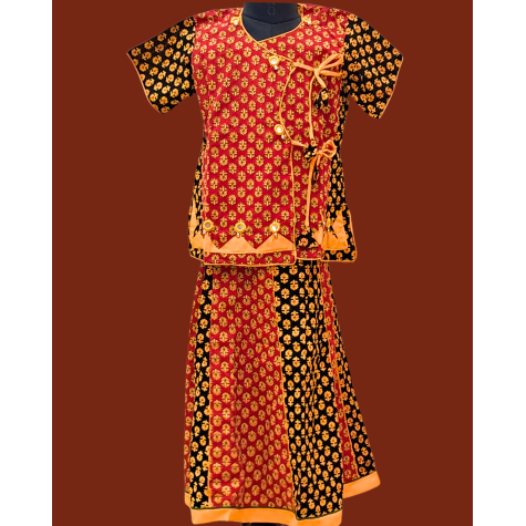 Lehenga Set: For Girls in Cotton