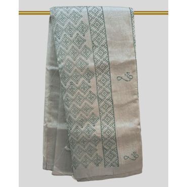 Mangalagiri Silk Cotton Saree - Olive