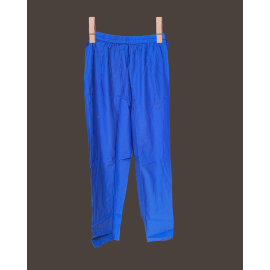 Pant: Women, Cotton - Blue