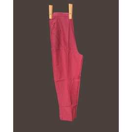 Pant: Women, Cotton - Maroon